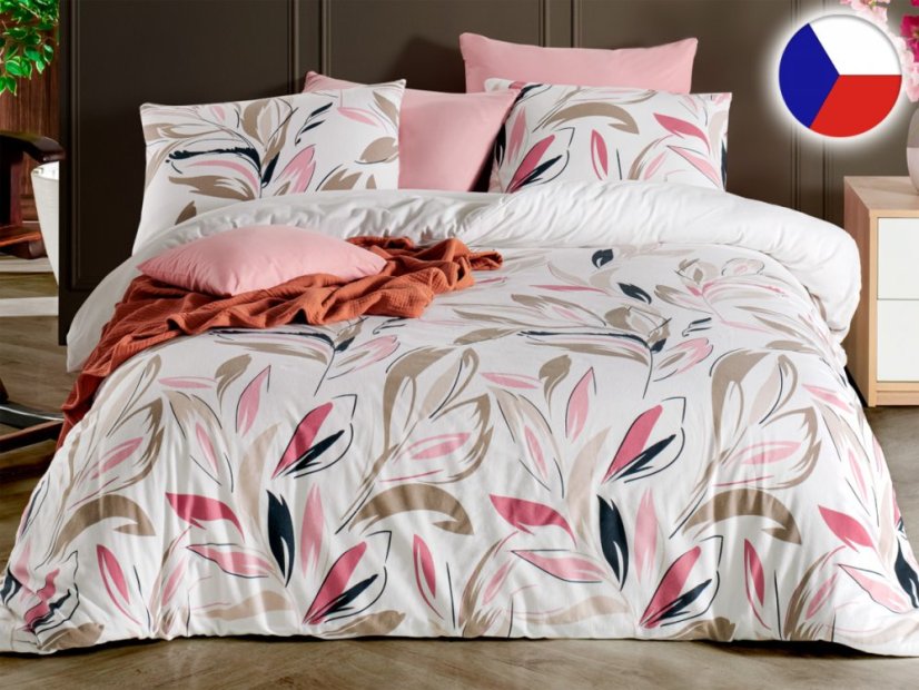 Bavlněné EXCLUSIVE povlečení Carmen pink 2x 70x90, 240x200