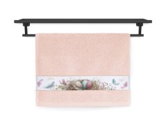 Malý ručník 30x50 RUJANA 400g Velikonoční nálada lososová