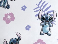 Dětské bavlněné prostěradlo s potiskem 90x200 Lilo a Stitch