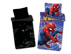 Dětské svítící povlečení pro kluky Spiderman 70x90, 140x200