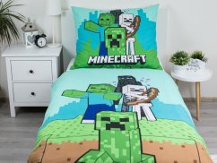 Dětské bavlněné povlečení Minecraft Mobs Here 70x90, 140x200