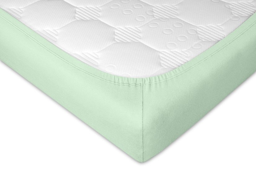 Jersey prostěradlo 120x220 EXCLUSIVE mentol