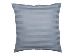 Povlak na polštář 40x40 Atlas grádl proužek 2.5 cm šedý