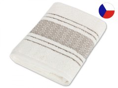 Luxusní froté osuška 70x140 Mozaika krémová 550g