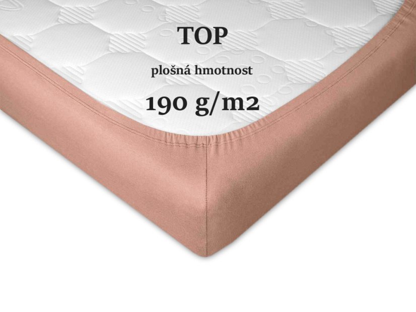 Jersey prostěradlo 80x200 EXCLUSIVE béžové