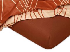 Jersey prostěradlo 80x220 EXCLUSIVE nugát 