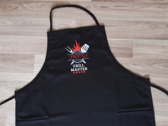 Zástěra pro muže 72x100 GRILL MASTER černá + jméno na přání