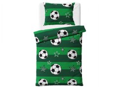 Dětské bavlněné povlečení Fotbal 70x90, 140x200