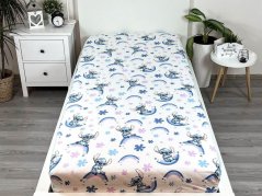 Dětské bavlněné prostěradlo s potiskem 90x200 Lilo a Stitch Rainbow