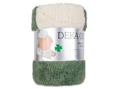 Luxusní deka z mikrovlákna OVEČKA 150x200 Lesní zelená 500g