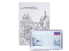 Bavlněné utěrky v dárkové obálce 50x70 Praha S 3ks