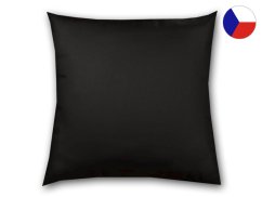 Jednobarevný povlak na polštář 45x60 satén Luxury Collection Černý
