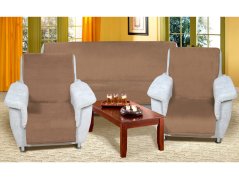 Přehoz na sedačku MICRO kávový