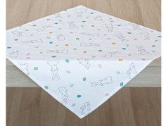 Velikonoční prostírka 45x45 GARBO Velikonoční zajíčci
