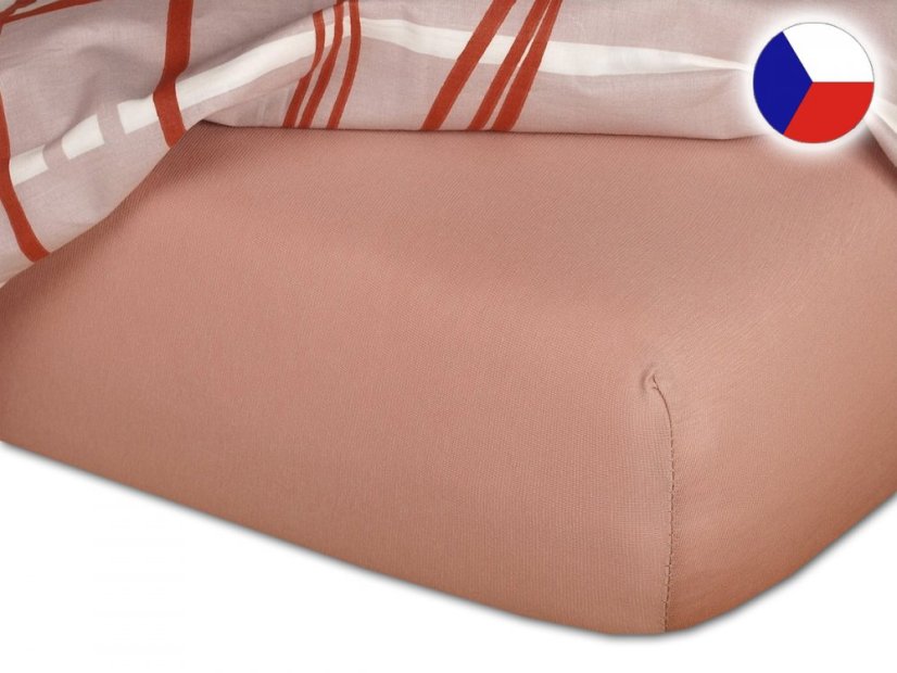 Jersey prostěradlo 80x200 EXCLUSIVE béžové