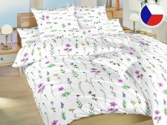 Krepové povlečení KOMFORT Herbal starorůžový 2x 70x90, 240x200