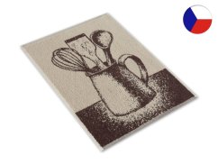 Malý kuchyňský ručník 35x50 ZARA 450g Vařečky béžovohnědá