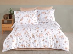 Bavlněné EXCLUSIVE povlečení 2x 70x90, 200x200 Liselotte terakota