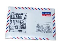 Bavlněné utěrky v dárkové obálce 50x70 Praha V 3ks