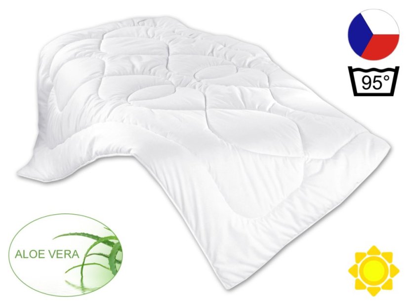 Letní prodloužená přikrývka 140x220 Aloe Vera 495g