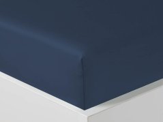 Luxusní saténové prostěradlo 180x200 GEON Modré