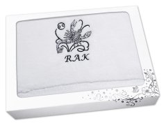 Luxusní dárkové balení osušky Znamení Rak bílá/šedá