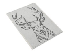 Malý kuchyňský ručník 35x50 ZARA 450g Jelen šedobílý