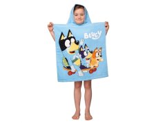 Dětské froté pončo/osuška Bluey skate