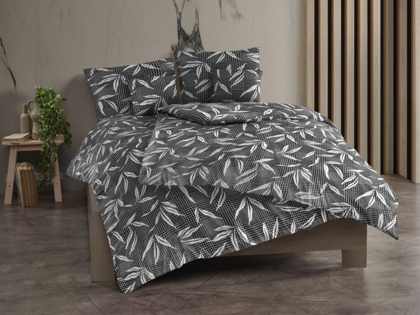 Povlečení bavlna renforcé 70x90, 140x220 Osaka šedá