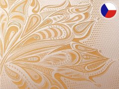 Damaškové povlečení EXCELLENT 70x90, 140x200 ORNELLA Podzimní touha zlatá