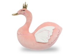 Dětský plyšák / polštářek Labuť růžová 43