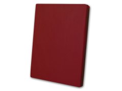 Bavlněné prostěradlo s gumou 120x200 Vínové na vysokou matraci
