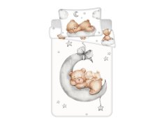 Dětské povlečení do postýlky 100x135, 40x60 Medvídek Ribbon baby