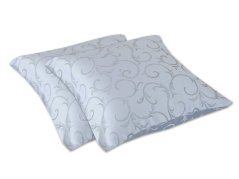 Damaškový dekorační polštářek 40x40 Ornella šedá DUO
