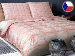 Damaškové povlečení EXCELLENT 70x90, 140x200 DIAMANT Boho vzor oranžový