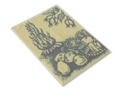 Malý kuchyňský ručník 35x50 ZARA 450g Podzimní pohoda žlutošedá