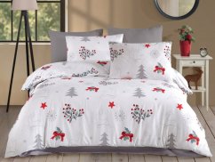 Vánoční povlečení bavlna EXCLUSIVE 2x 70x90, 240x200 Klaudie