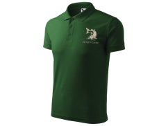 Pánská polokošile pro rybáře POLO láhvově zelená Sumec - XL