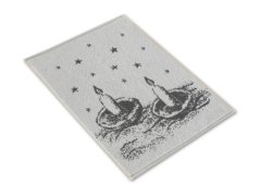 Malý kuchyňský ručník 35x50 ZARA 450g Plovoucí svíčky šedobílé