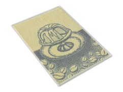 Malý kuchyňský ručník 35x50 ZARA 450g Bábovka žlutošedá