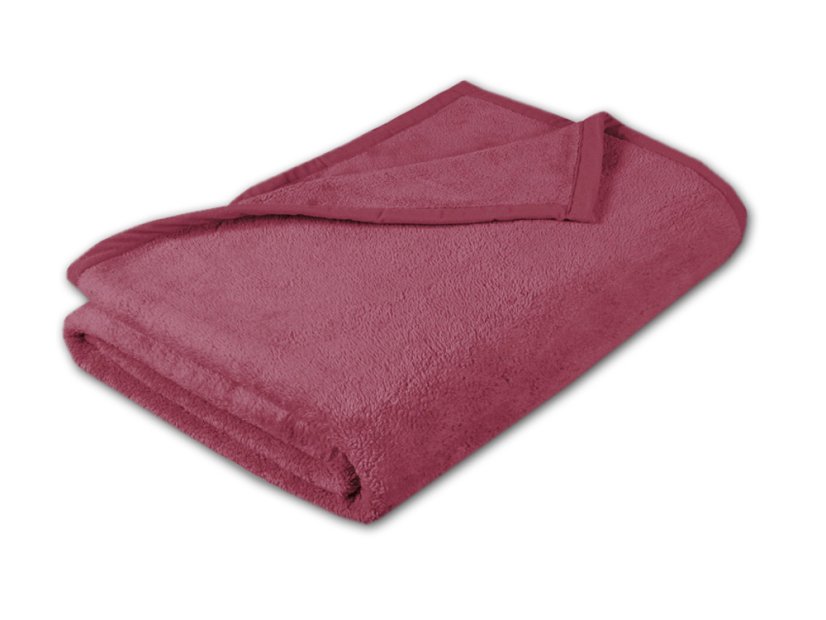 Luxusní deka mikroplyš 150x200 Vínová 400g