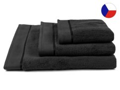 Osuška z mikrobavlny STAR 450g černá 70x140