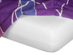 Jersey prostěradlo 90x200 EXCLUSIVE bílé 
