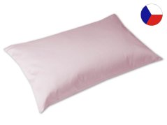 Luxusní saténový povlak na polštář 40x60 GEON Mossy white růžový