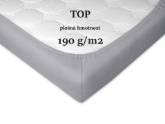 Jersey prostěradlo 90x200 EXCLUSIVE šedé 