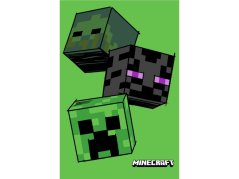 Dětská deka fleecová 100x150 Minecraft The Mobs 180g