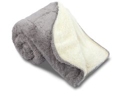 Luxusní deka z mikrovlákna OVEČKA 150x200 Světle šedá 500g