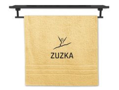 Osuška se jménem NA PŘÁNÍ žlutá 70x140 Gymnastika
