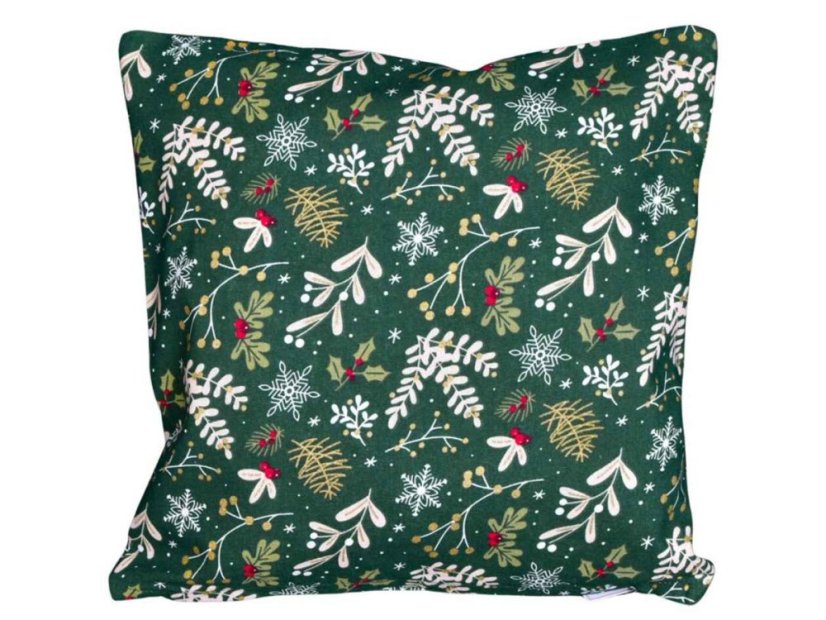 Vánoční povlak na polštářek 40x40 Větvičky