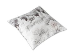 Luxusní saténový povlak na polštář 40x40 GEON Zimní pohádka lesa